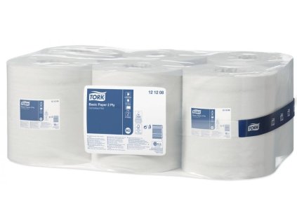 Ručník papírový, v roli, Tork Universal Wiper 320, 2 vrstvy, bílý, 1x6 rolí, 135m, recykl