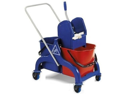 Filmop Vozík úklidový FRED 2 x 15L, plast, kovové madlo