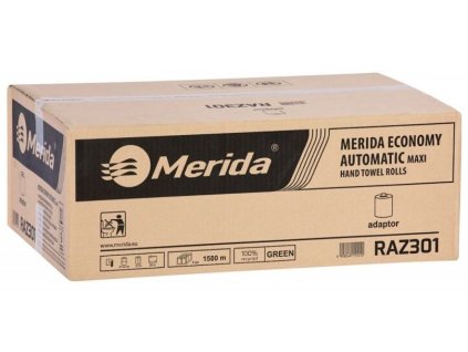 Papírové ručníky v rolích, AUTOMATIC MAXI, zelené, 1vrstvé, 250 m, 1 x 6 rolí