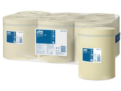 Tork Basic utěrka, 1 vrstva, 1 x 6, žlutá