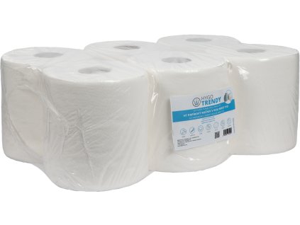 Papírový ručník HYGOTRENDY,  v roli MAXI 110, 2 vrstvy, bílý, 1 x 6 rolí