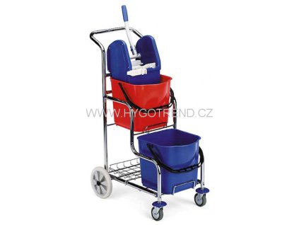Filmop Vozík úklidový SCALA 2 x 15 l, chrom