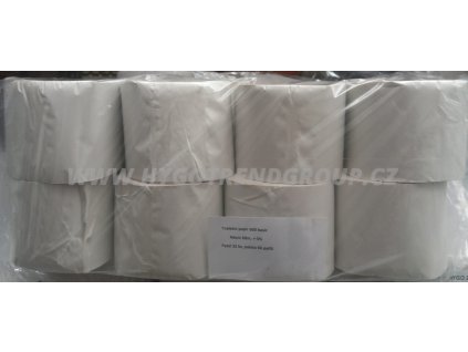 Toaletní papír 600 basic, 1 vr., 68 m, 600 útržků, šedý, 1 x 32 ks