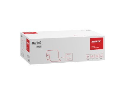 91627 rucnik papirovy v roli katrin system towel m2 classic 2 vrstvy recykl bila 1x6 roli