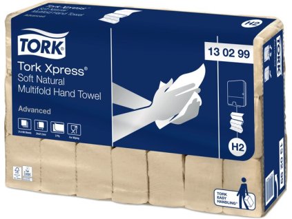Tork Xpress® jemné papírové ručníky Multifold natural, 2 vrstvy
