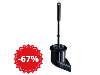 Haug WC souprava nástěnná s kartáčem 61388 , černá