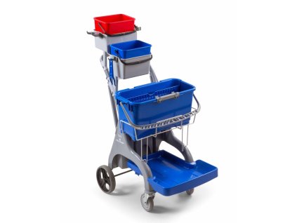 Filmop Vozík úklidový Carrello Shine 20L pro skleněné plochy, plastový koš pro láhve