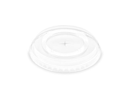 Víčko (rPET) s křížovým otvorem pro kelímek Ø95mm [50 ks]