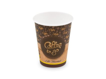 Papírový kelímek (FSC Mix/PE) "Coffee to go" Ø90mm 420ml `0,3L/12oz/L` [50 ks]