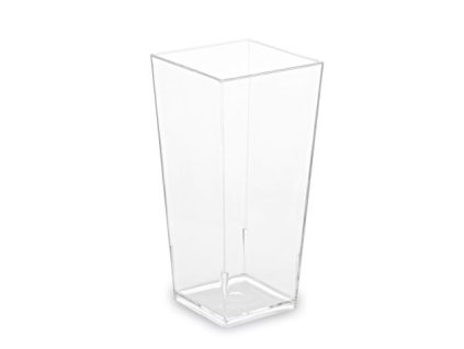 Fingerfood kelímek (PS) hranatá čirá 40 x 40 x 82 mm 85ml [40 ks]
