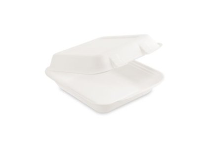 Menu box (cukrová třtina) nedělený 222 x 200 x 67 mm 1100ml [50 ks]