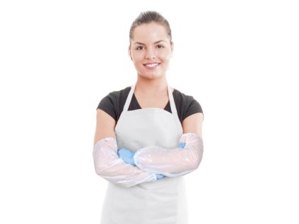 Rukávník (PE) jednorázový bílý [100 ks]