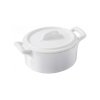 Belle Cuisine hrnec oválný s pokličkou 11 × 10 × 6,5 cm, bílý