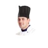 Kuchařská čepice (PAP) černá 56-62 x 23 cm [10 ks]