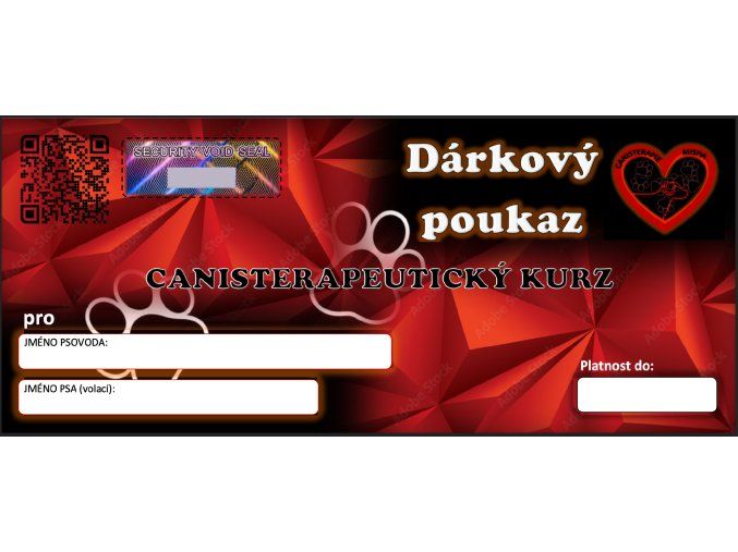 poukaz canisterapeutie