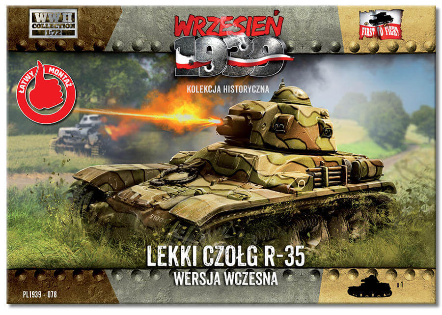 1939-078 LEKKI CZOŁG R-35 - WERSJA WCZESNA, First to Fight – foto 0
