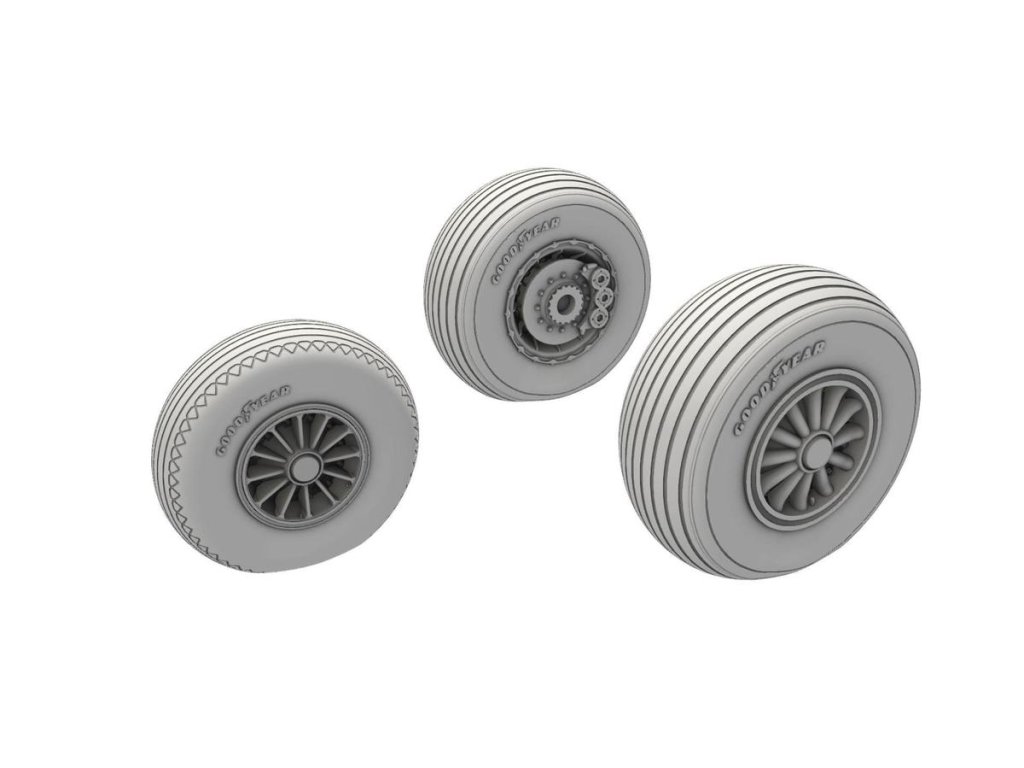 A-26 Invader Wheels Late Type ,  resin 40 6220