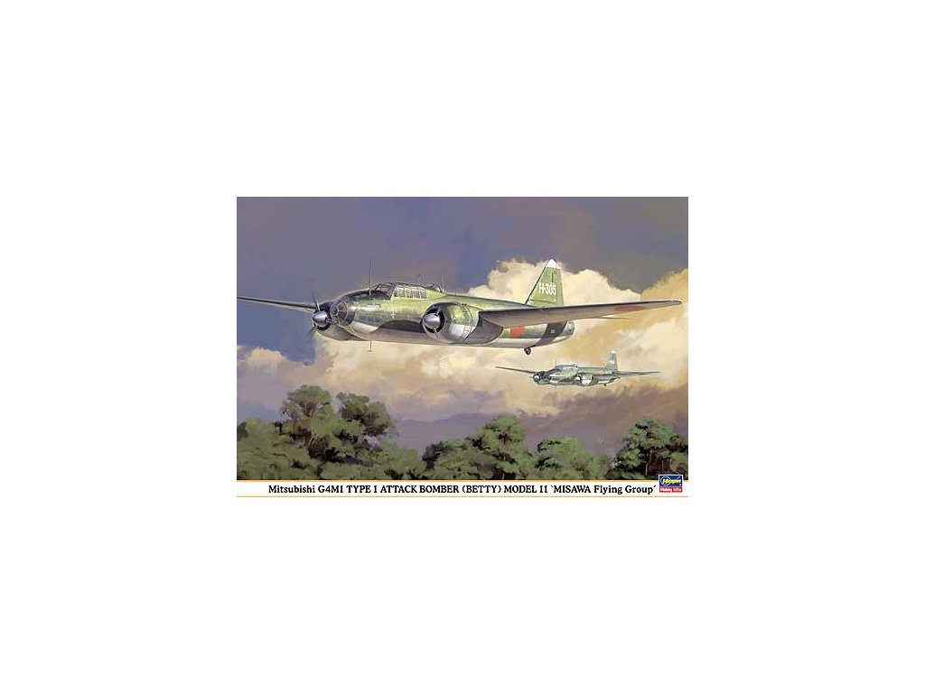 Mitsubishi G4M1 Type 1 Attack Bomber (BETTY) Model 11 ´MISAWA Flying Group´ 1:72 40 2052