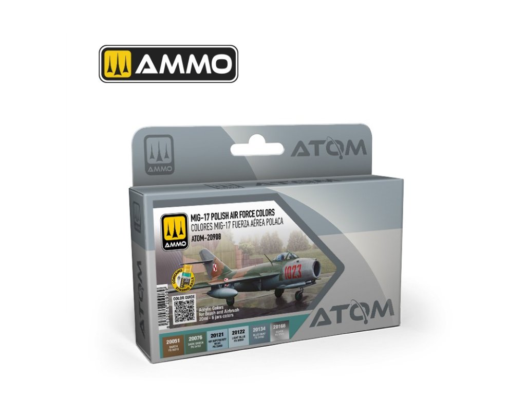 ATOM MIG-17 Polish Air Force Colors Set 40 1552