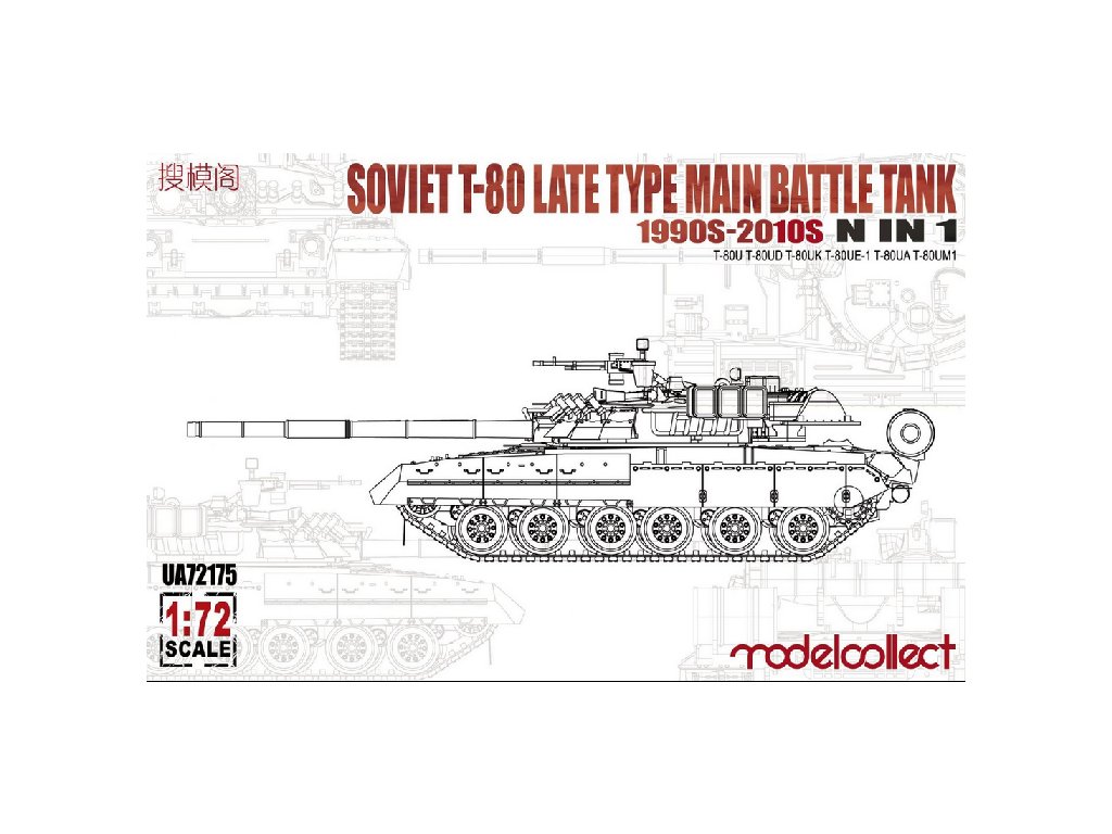 Soviet T-80 Late Type main Battle Tank 1990s-2010S 40 7950