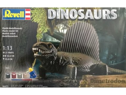 Dimetrodon Dinosaurus, set s barvami, lepidlem a štětcem. 40 4602