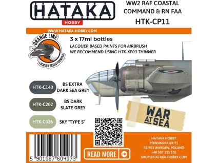 WWII RAF Coastal Command and RN FAA, sada barev 40 3333