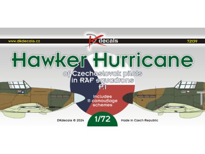 Hawker Hurricane Of Czechoslovak Pilots In RAF Squadrons Part I 1:72 40 1976