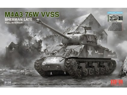 M4A3 76W VVSS Sherman Late with Full Interior - Standard Version 1:35 40 206