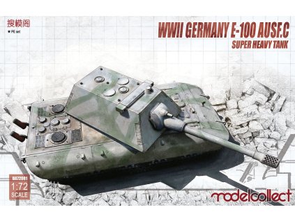 WWII German E-100 Super Heavy Tank With Krupp Turret 40 10332