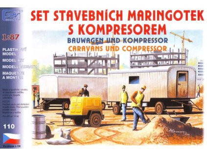 Set stavebních maringotek s kompresorem (2+1) 40 10121