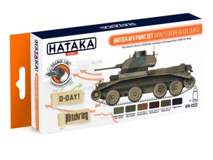 British AFV Paint Set (WW2 Euoropean Colours) 40 9137