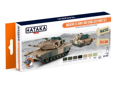 Modern US Army And USMC AFV Paint Set 40 8966