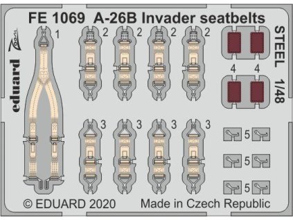 A-26B Invader upínací pásy OCEL lept 40 7729