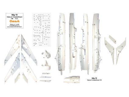 1/48 Mig-19 masky na krytky (pro Trumpeter/Eduard) 40 6475