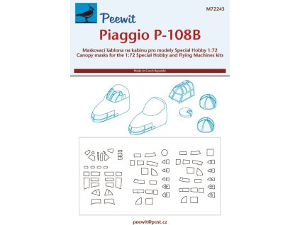 1/72 Canopy mask Piaggio P-108B (SP.HOBBY) 40 6408