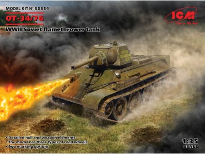 OT-34/76 WWII Soviet flamethrower tank 40 5590