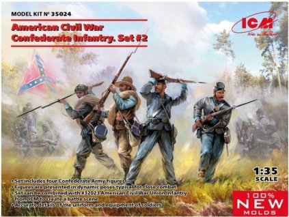 American Civil War Confeder Infantry 40 4909