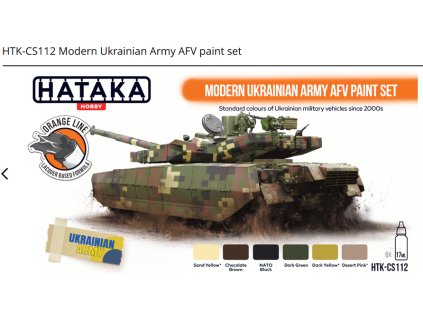 Modern Ukrainian Army AFV paint set, sada barev 40 4855