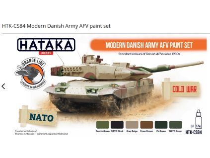 Modern Danish Army AFV paint set , sada barev 40 4856