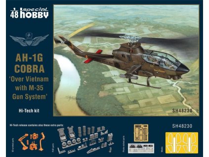 AH-1G Cobra ‘Over Vietnam with M-35 Gun System’ Hi-Tech Kit 1:48 40 4562