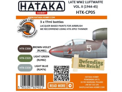 Late WWII Luftwaffe Vol.2 (1944-45), sada barev 40 3327