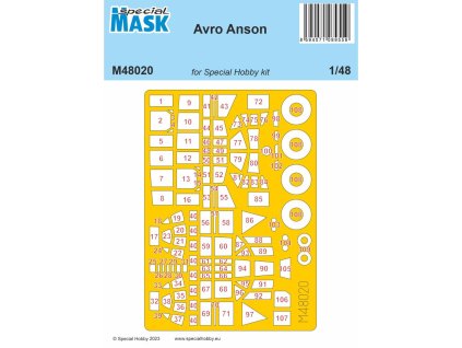 Avro Anson MASK 1/48 40 2847