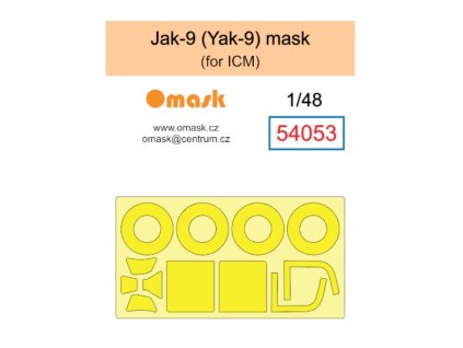 1/48 Jak-9 (Yak-9) maska (ICM) 40 2561