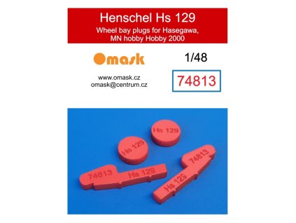 74813 1/48 Henschel Hs 129 wheel bay plugs (for Hasegawa, MN Hobby, Hobby 2000) 40 2588