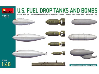 U.S. Fuel drop tanks and bombs 40 2557
