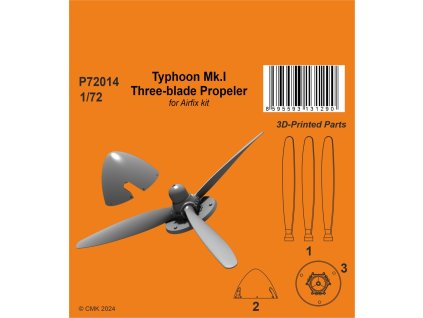 Typhoon Mk.I Three-blade Propeler 1:72 40 2499