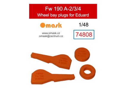 74808 1/48 Fw 190 A-2/3/4 wheel bay plugs (for Eduard) 40 2265