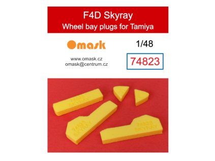74823 1/48 F4D Skyray wheel bay plugs (for Tamiya) 40 2280