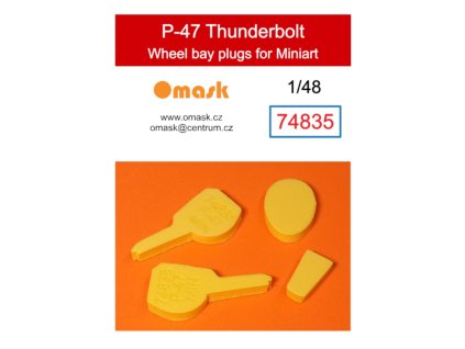 74835 1/48 P-47 Thunderbolt wheel bay plugs (for Miniart) 40 2292