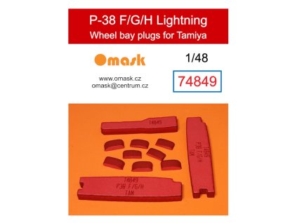 74849 1/48 P-38 F/G/H Lightning wheel bay plugs (for Tamiya) 40 2306